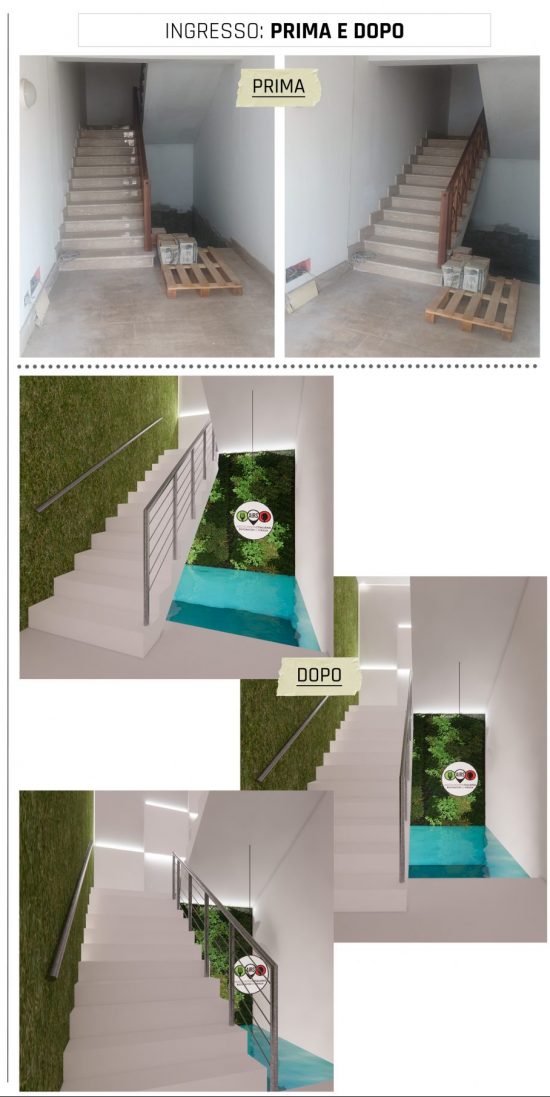 Roma, Associazione Italiana Ristoratori di Strada: un piccolo spazio ufficio rimasto incompiuto, primavera del 2023.